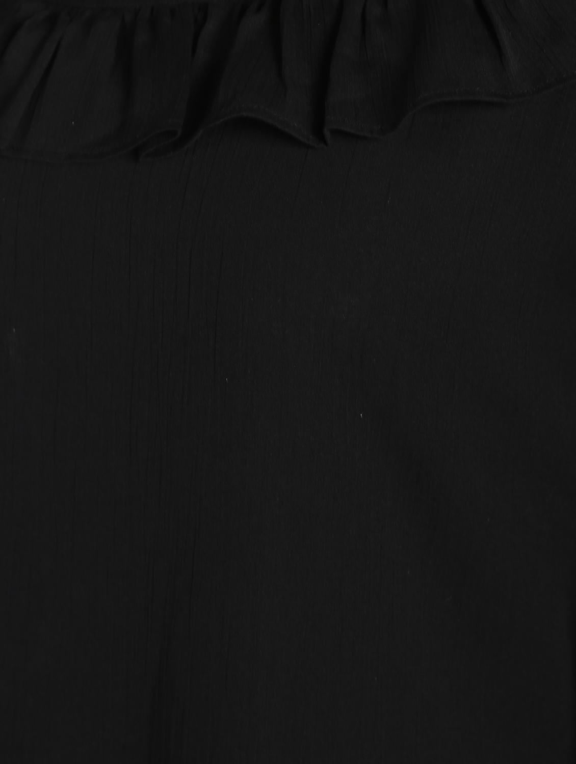 sheer panel frill detail a-line dress - 16911310 - Zoom Image - 6