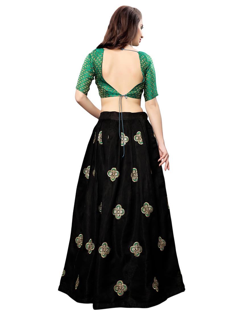 embroidered flared lehenga - 16913968 - Zoom Image - 3