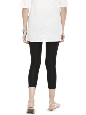 black viscose capri leggings capris - 16918278 - Standard Image - 3