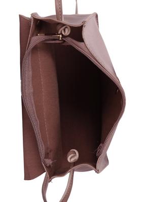 purple leatherette (pu) regular sling bag - 16919001 - Standard Image - 3