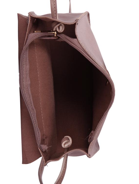 purple leatherette (pu) regular sling bag - 16919001 - Zoom Image - 3