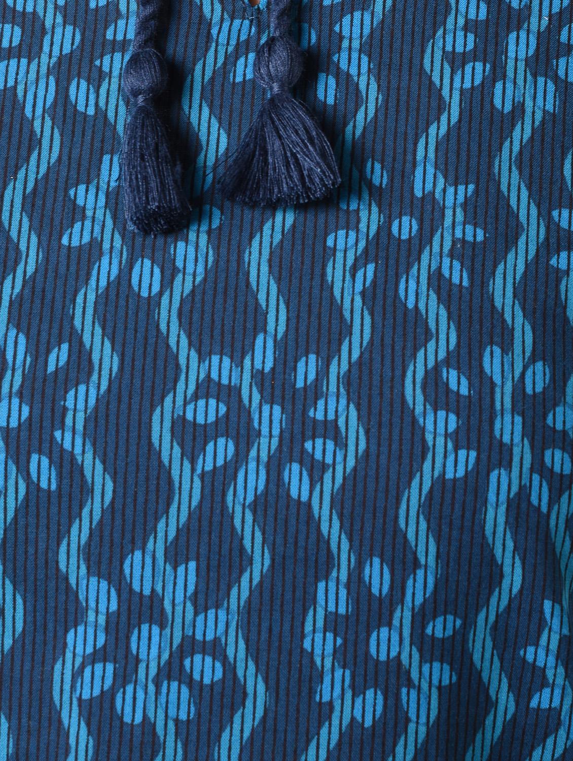 indigo straight kurti - 16919561 - Zoom Image - 6