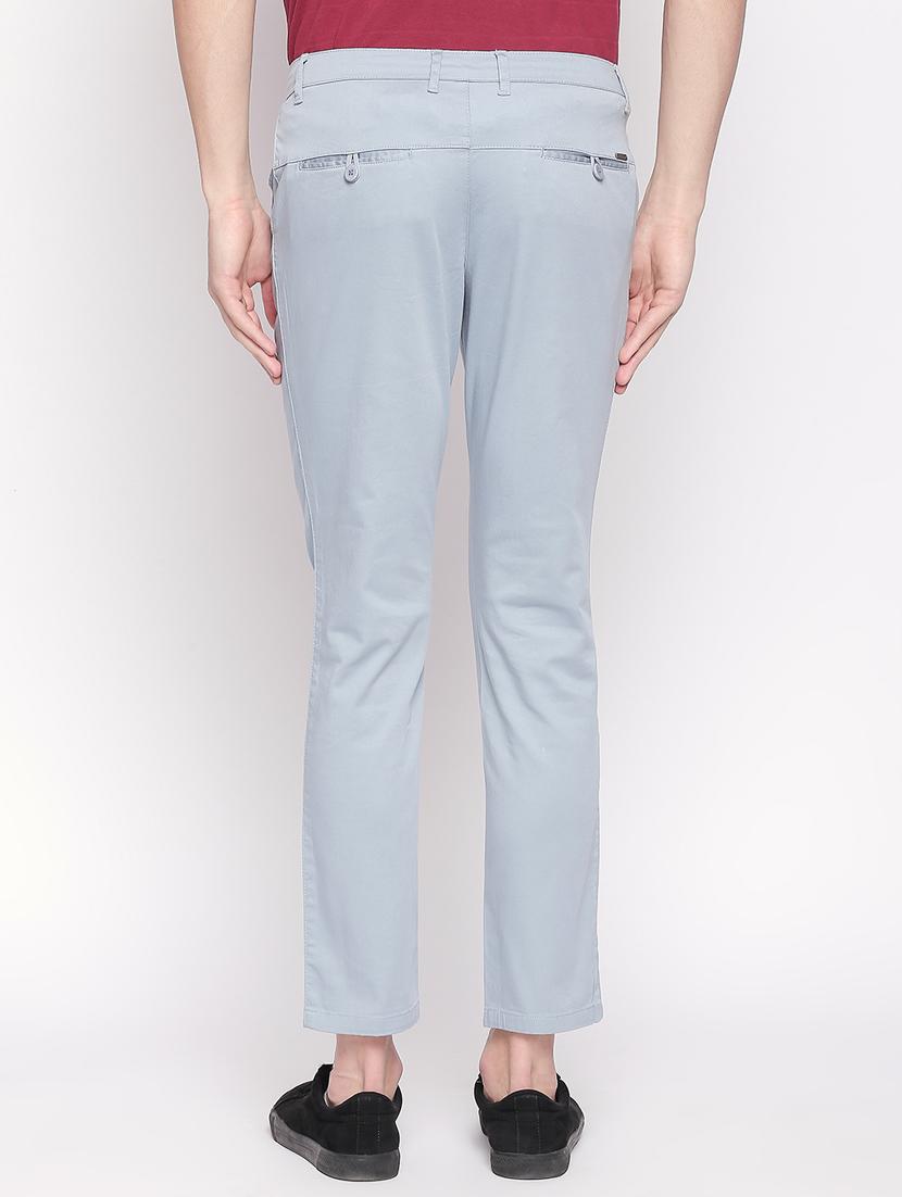 light blue solid chinos - 16920601 - Zoom Image - 3