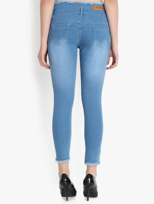 mid rise distressed jeans - 16921816 - Standard Image - 3