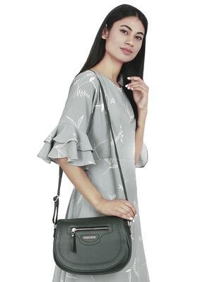 green leatherette (pu) regular sling bag - 16923916 - Standard Image - 6