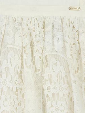 white polyester frock - 16925092 - Standard Image - 3
