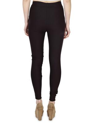 high rise solid jeggings - 16925826 - Standard Image - 3