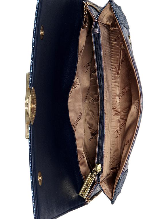 blue leatherette (pu) envelope clutch - 16928443 - Zoom Image - 3