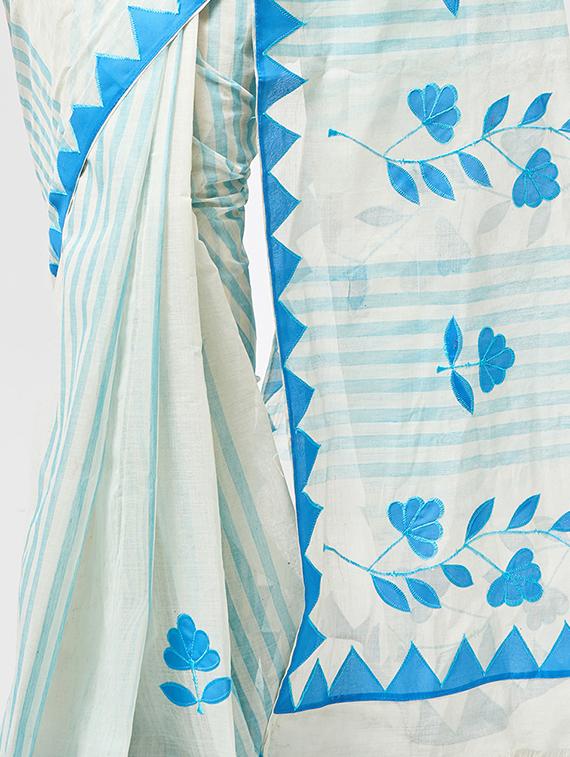 self design woven saree - 16929238 - Zoom Image - 3