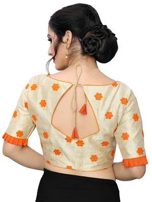 back detail embroidered blouse - 16933909 - Standard Image - 3