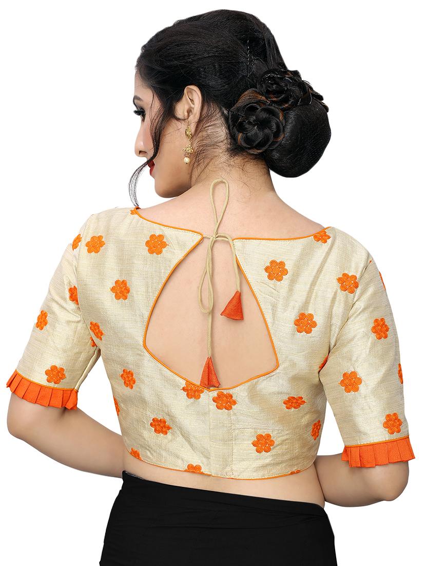 back detail embroidered blouse - 16933909 - Zoom Image - 3