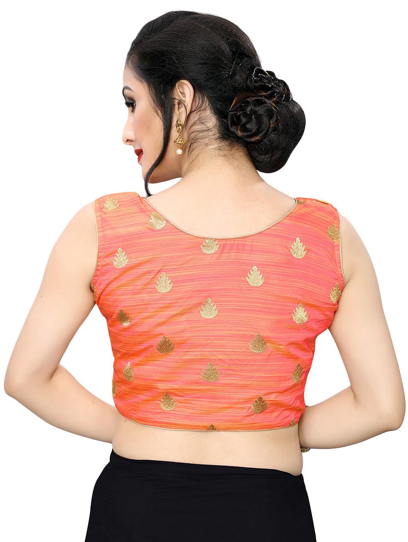 zipper detail embroidered blouse - 16933945 - Zoom Image - 3