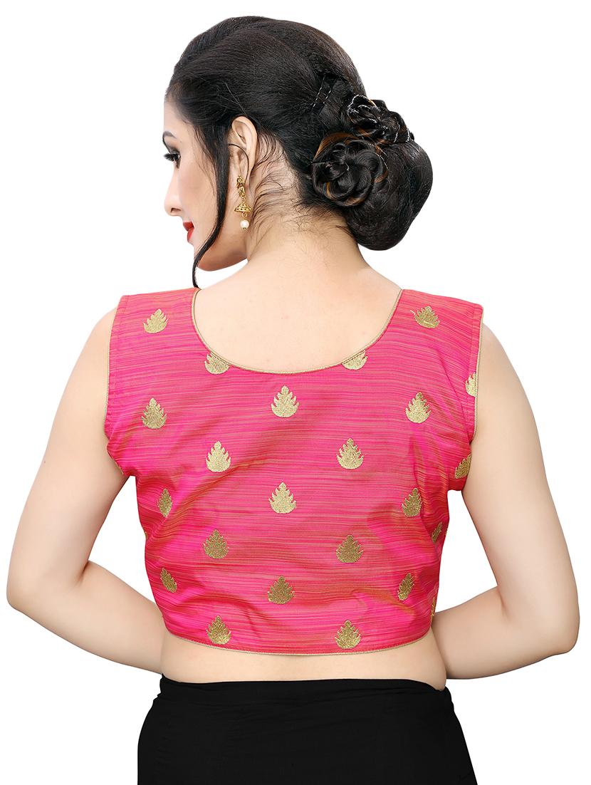 zipper detail embroidered blouse - 16933946 - Zoom Image - 3