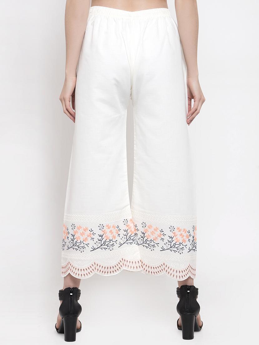 mid rise embroidered palazzo - 16935515 - Zoom Image - 3