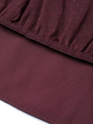 smocked waist dobby flared dress - 16940195 - Standard Image - 6