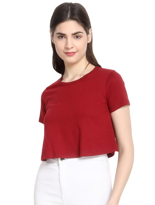round neck crop tee - 16943880 - Standard Image - 1