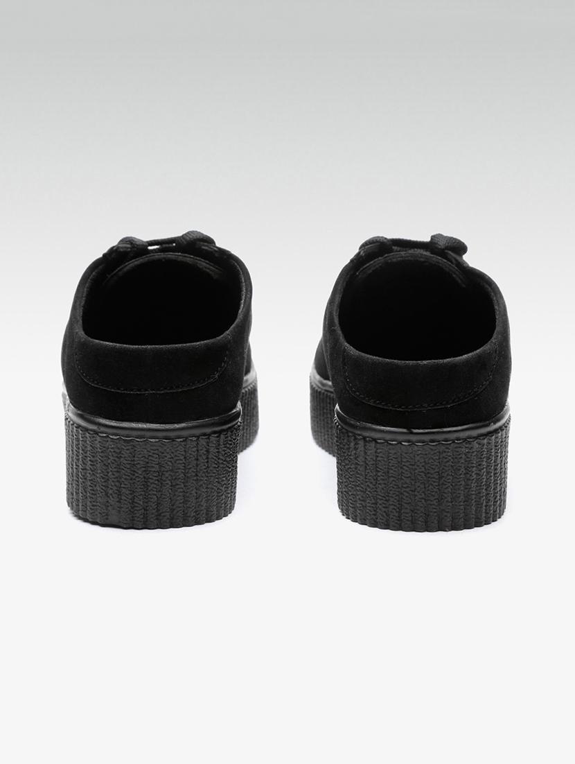 black leatherette slip on casual shoes - 16945881 - Zoom Image - 3