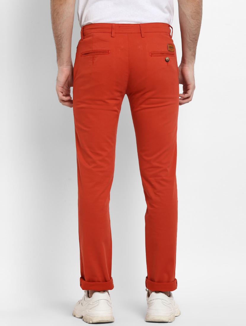 red solid chinos - 16946085 - Zoom Image - 3