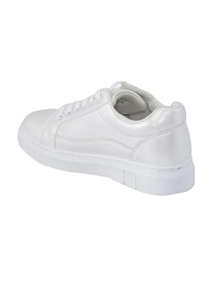 white lace up sneakers - 16947227 - Standard Image - 3