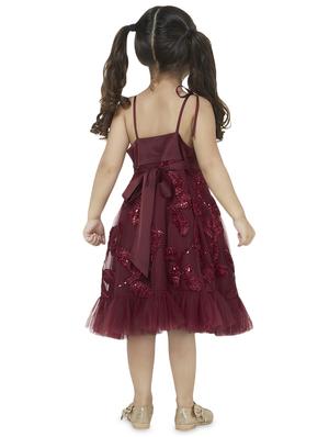 red polyester frock - 16947345 - Standard Image - 3