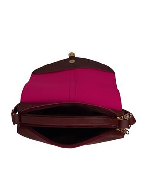 pink leatherette (pu) regular sling bag - 16949591 - Standard Image - 3