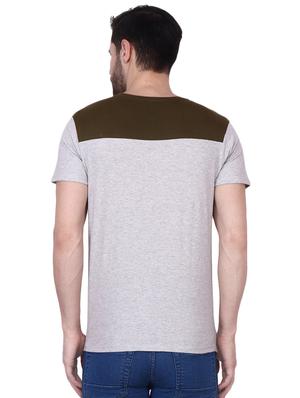 grey printed cut & sew t-shirt - 16949689 - Standard Image - 3