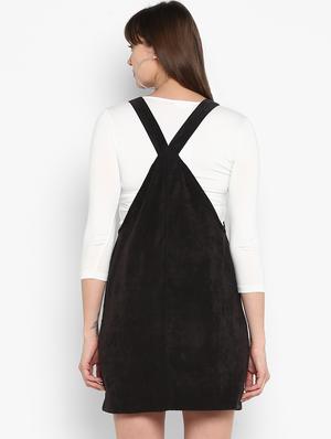 slit pockets pinafore dress - 16952698 - Standard Image - 3