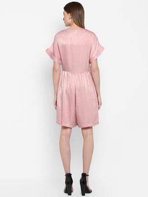 overlap neck wrap romper - 16952704 - Standard Image - 3