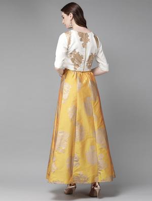 foil print panelled lehenga - 16953121 - Standard Image - 3