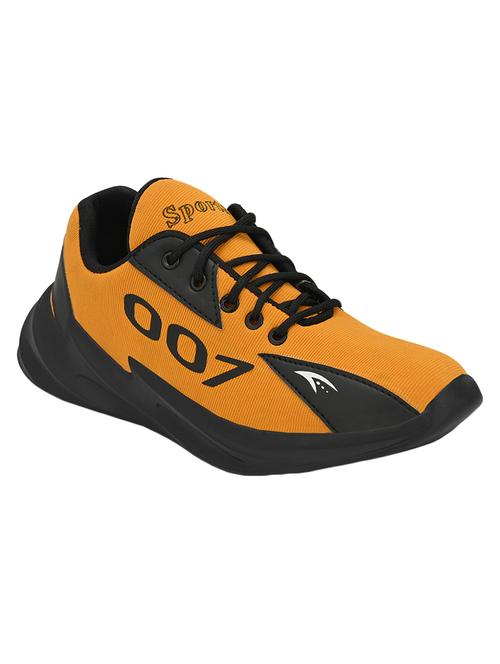 yellow lace up sport shoes - 16953228 - Very Small Image - 1