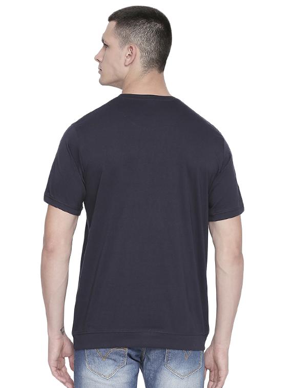 blue solid pocket t-shirt - 16953371 - Zoom Image - 3
