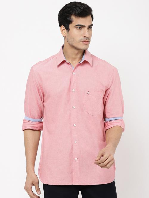 red solid casual shirt - 16954698 - Very Small Image - 1