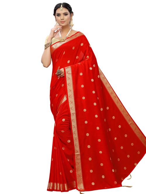 self design bordered saree with blouse - 16955996 - Standard Image - 1