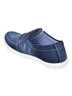 blue slip on casual shoes - 16957386 - Standard Image - 3