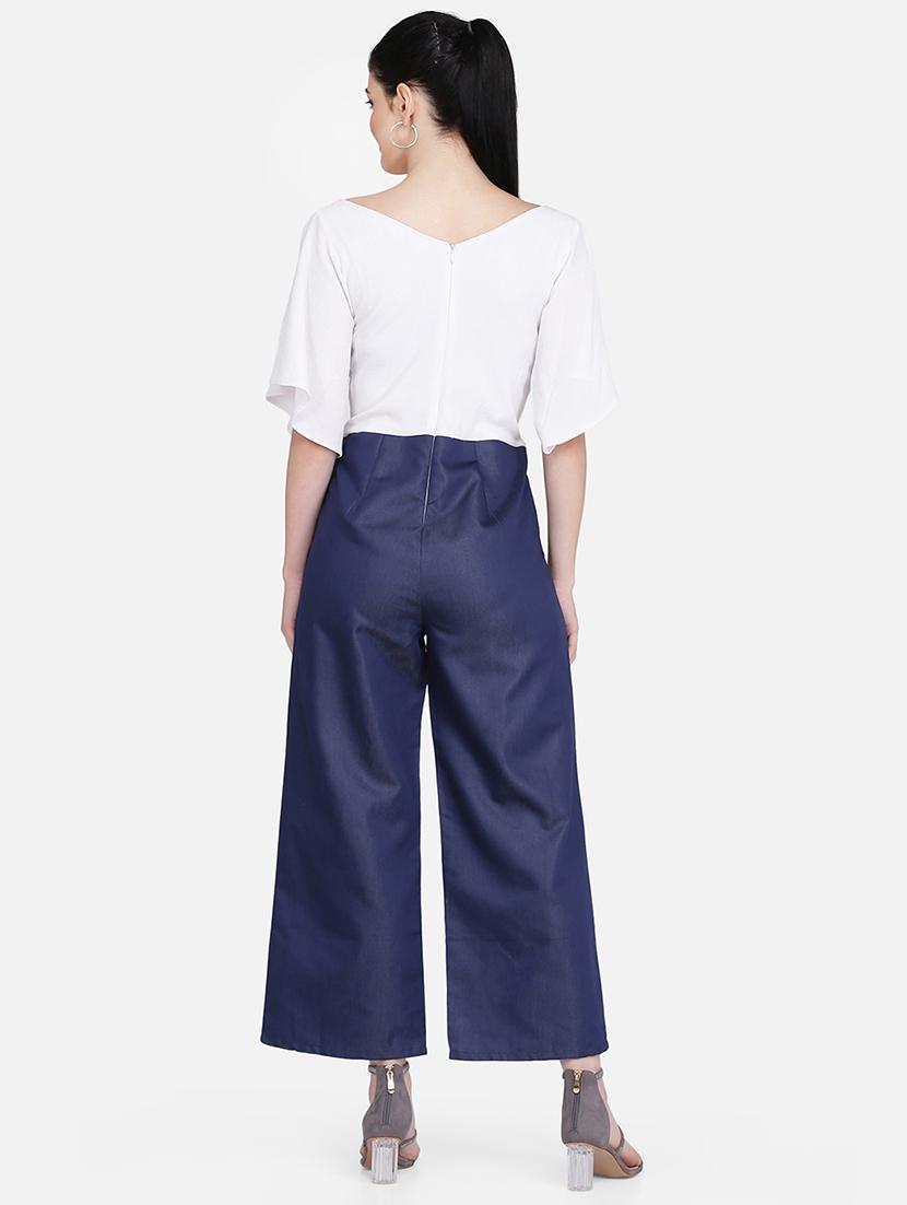 color block full leg jumpsuit - 16958274 - Zoom Image - 3