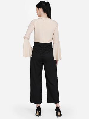bell sleeves color block jumpsuit - 16958276 - Standard Image - 3