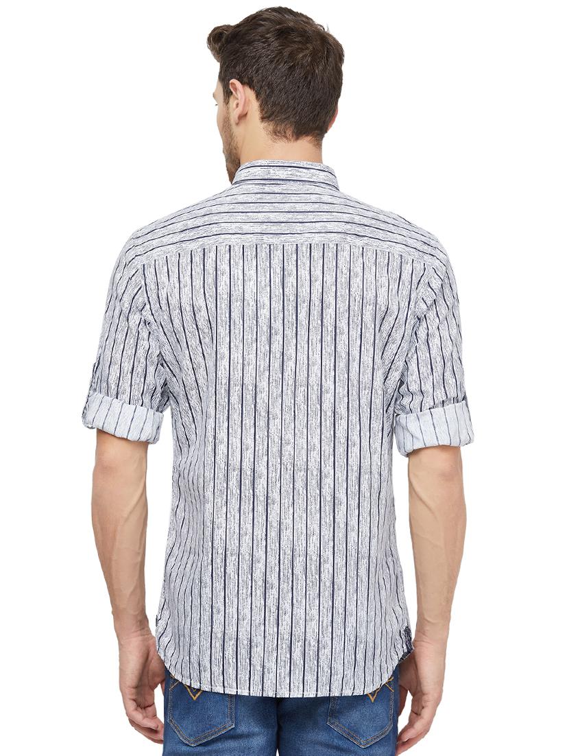 white striped casual shirt - 16960032 - Zoom Image - 3