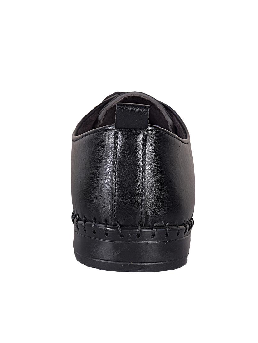 black fabric & synthetic lace up shoes - 16960776 - Zoom Image - 3
