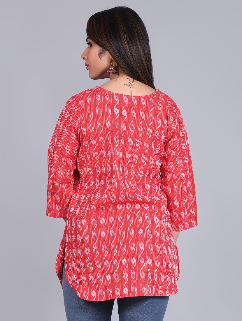 printed straight kurti - 16963492 - Zoom Image - 3