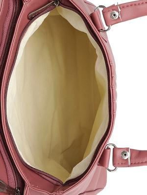 pink leatherette (pu) handbag - 16970900 - Standard Image - 3