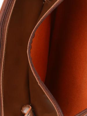 brown leatherette (pu) sling bag - 16970903 - Standard Image - 3