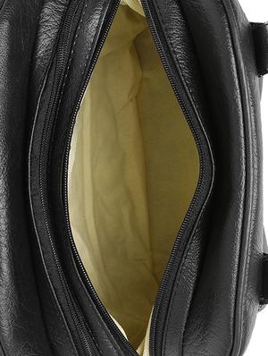 black leatherette (pu) regular handbag - 16970967 - Standard Image - 3