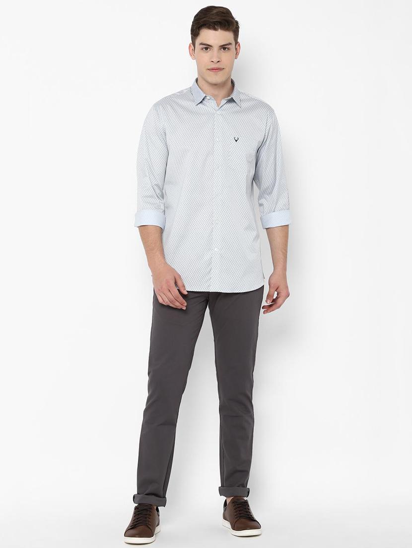 grey printed casual shirt - 16971458 - Zoom Image - 3