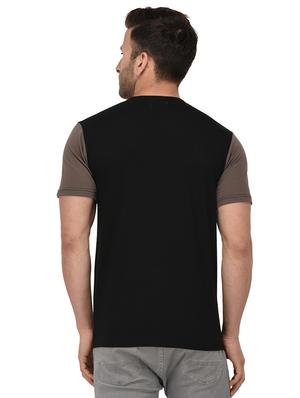 black color block t-shirt - 16971630 - Standard Image - 3