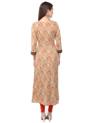 embroidered layered kurta - 16972053 - Standard Image - 3