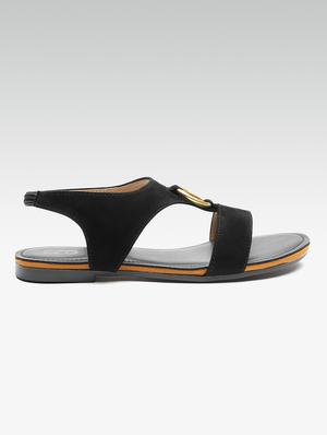 black back strap sandals - 16973238 - Standard Image - 3