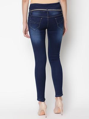 mid rise distressed jeans - 16973910 - Standard Image - 3