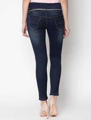 mid rise distressed jeans - 16973911 - Standard Image - 3