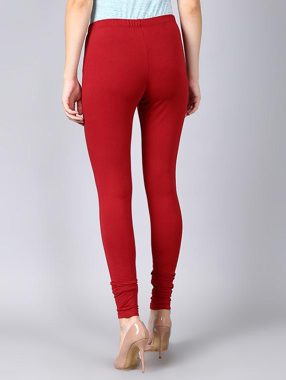 red cotton leggings - 16974096 - Zoom Image - 3