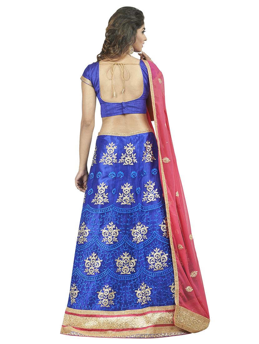 embroidered panelled lehenga - 16975737 - Zoom Image - 3